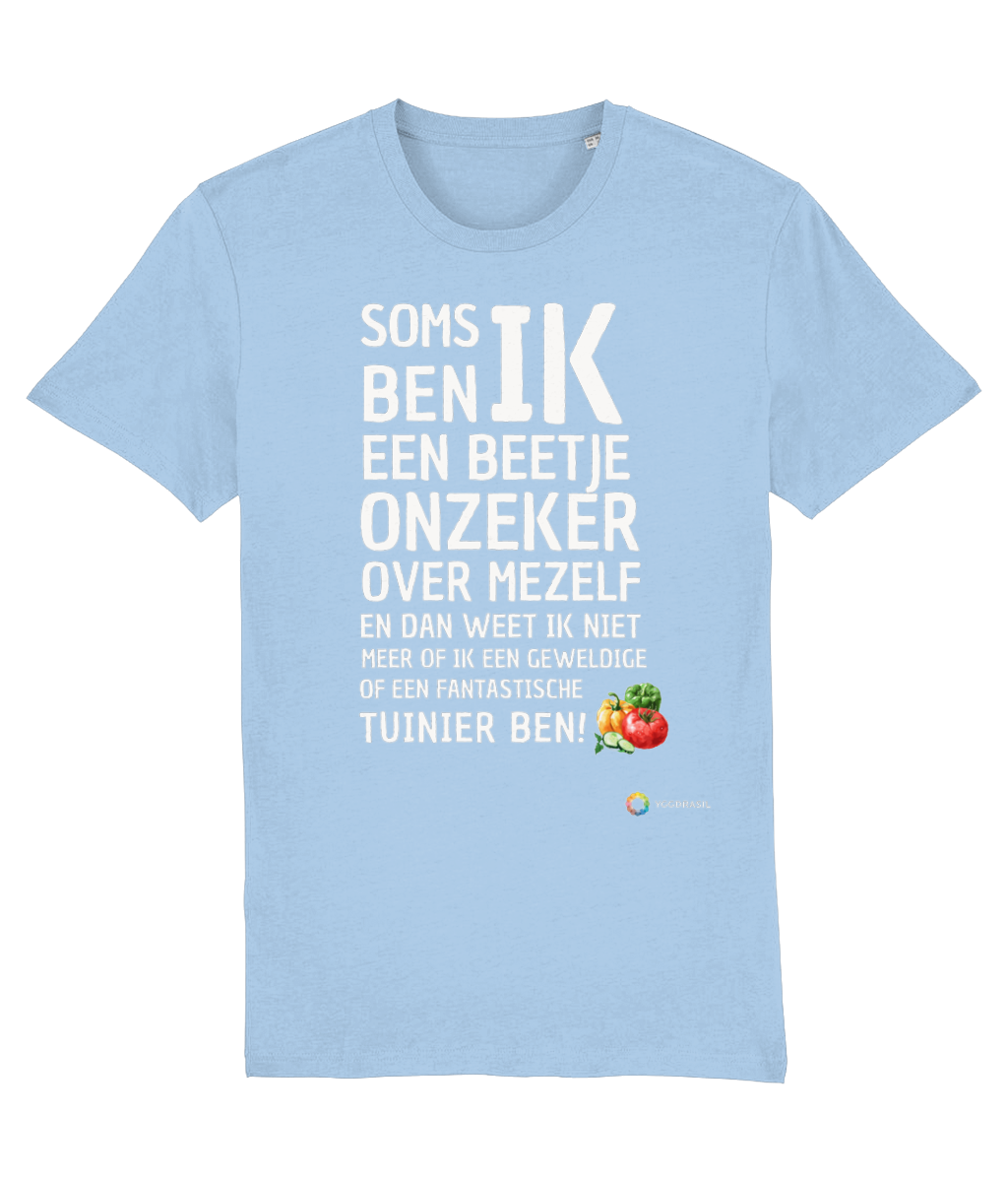 Unisex T-shirt, Onzekere tuinier