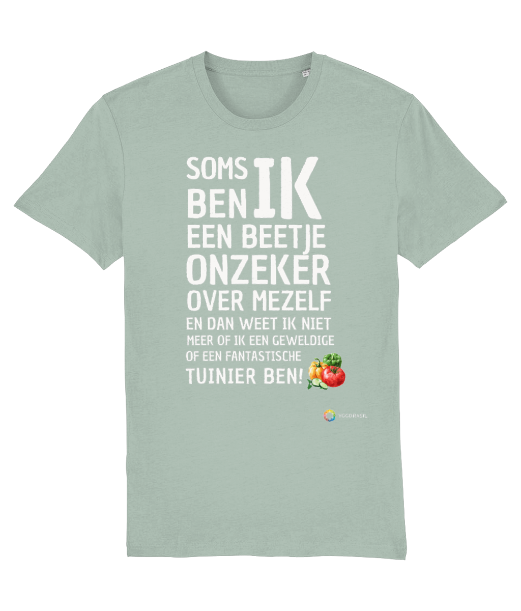 Unisex T-shirt, Onzekere tuinier