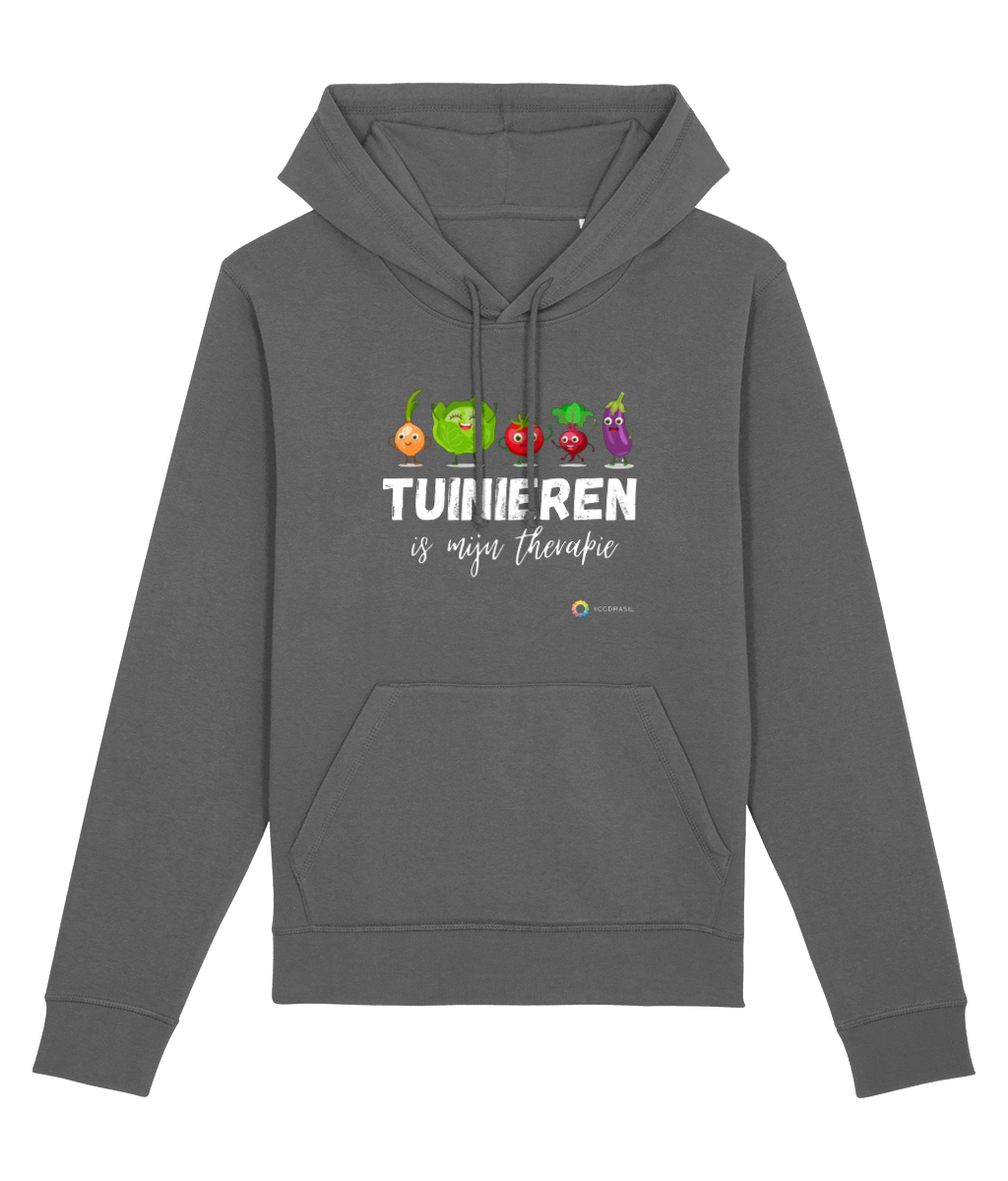 Unisex Hoodie, Tuinieren is therapie