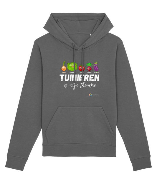 Unisex Hoodie, Tuinieren is therapie