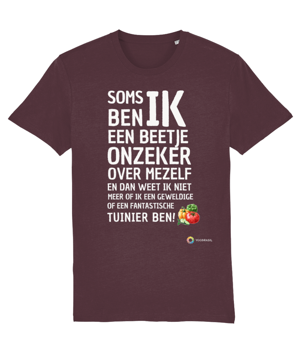 Unisex T-shirt, Onzekere tuinier