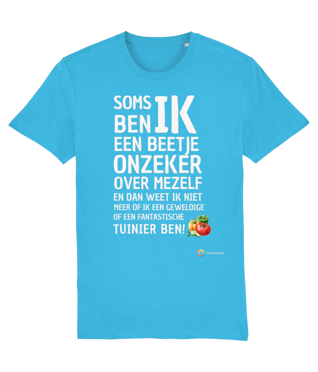 Unisex T-shirt, Onzekere tuinier